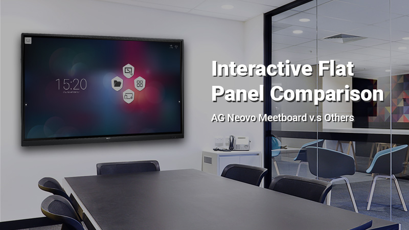 interactive flat panel comparison: AG Neovo Meetboard vs. Others 