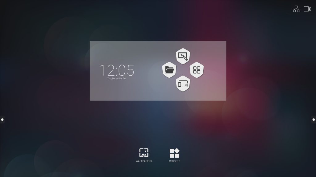 select the wallpaper on Meetboard home screen 