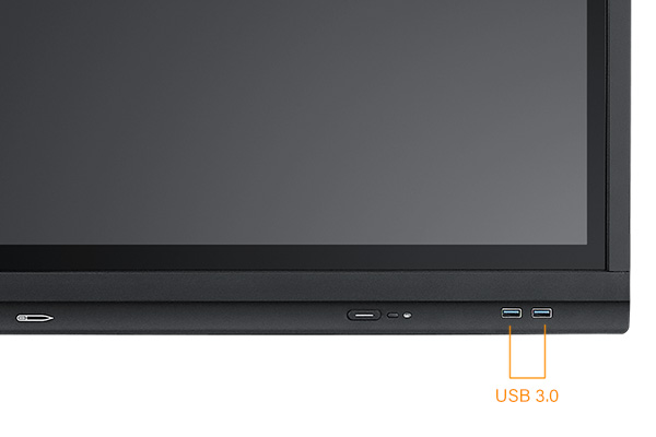 Two USB 3.0 ports on Meetboard interactive displays for education